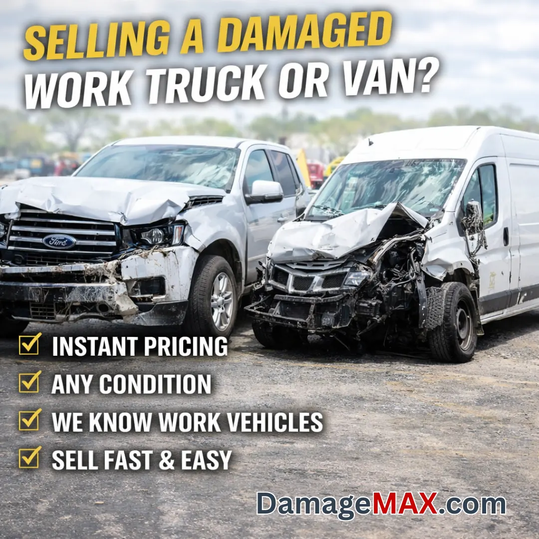 DamageMAX - Need to Sell a Damaged Work Truck or Van?