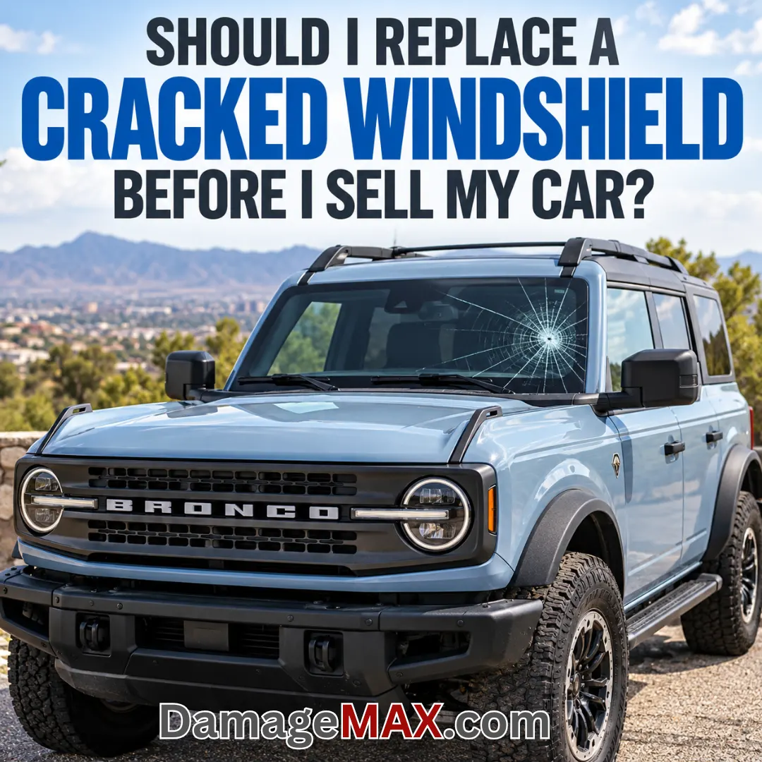 DamageMAX - Should I Replace a Cracked Windshield Before I Sell My Car?