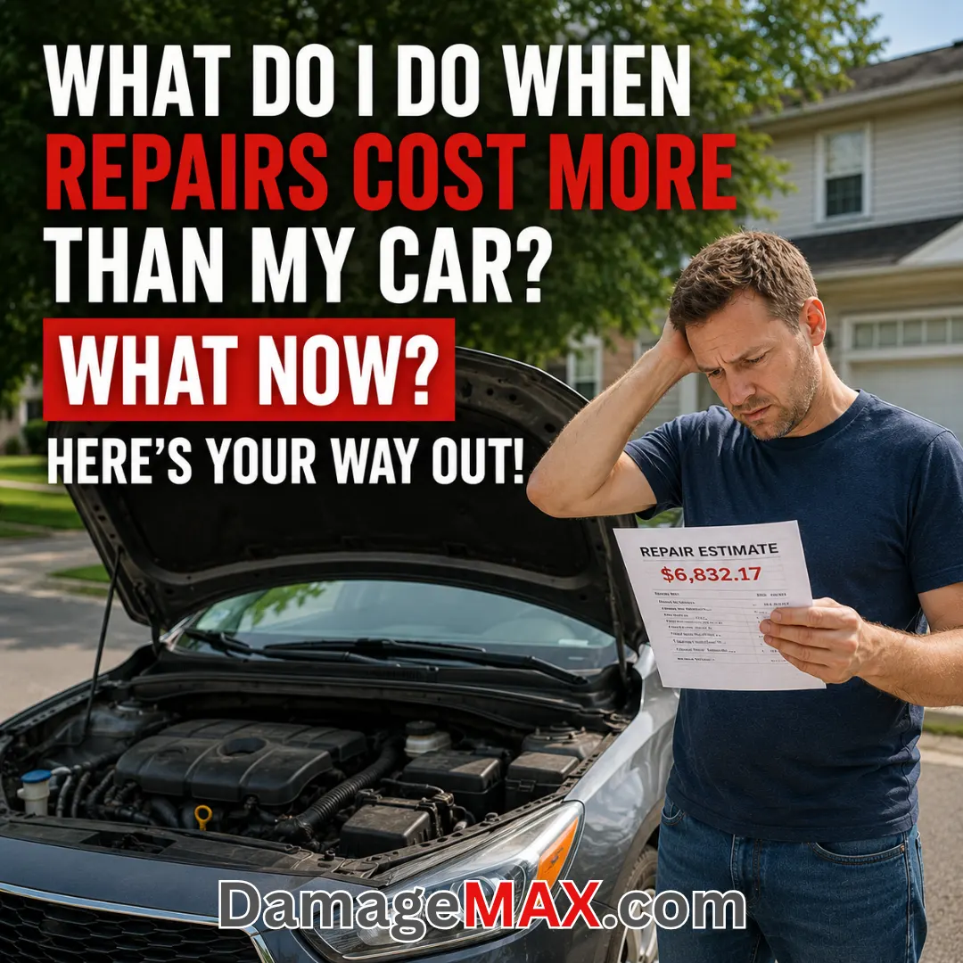 DamageMAX - What Do I Do When Repairs Cost More Than My Car? DamageMAX - What Do I Do When Repairs Cost More Than My Car?