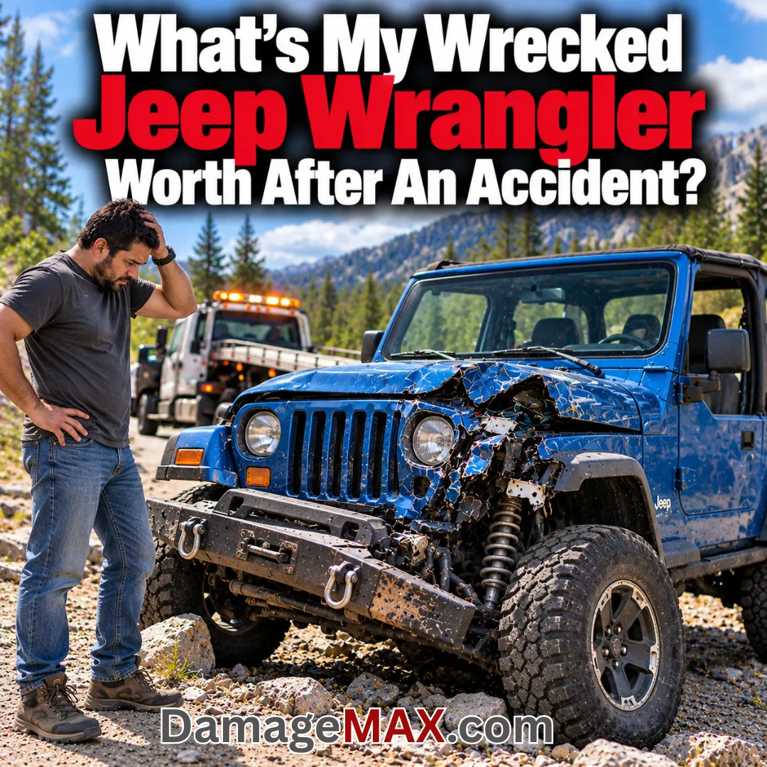 DamageMAX - What's My Wrecked Jeep Wrangler Worth After an Accident? DamageMAX - What's My Wrecked Jeep Wrangler Worth After an Accident?